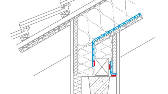 8. Eave joint with offset visible rafter