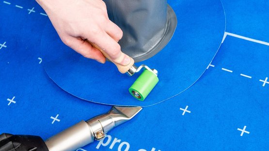 10b. Weld the gasket to the membrane